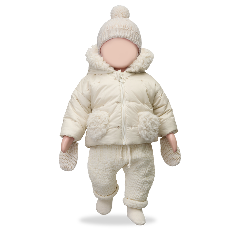 【1＋in the family】BENJAMIN padded jacket ecru ジャケット 18m,24m  | Coucoubebe/ククベベ