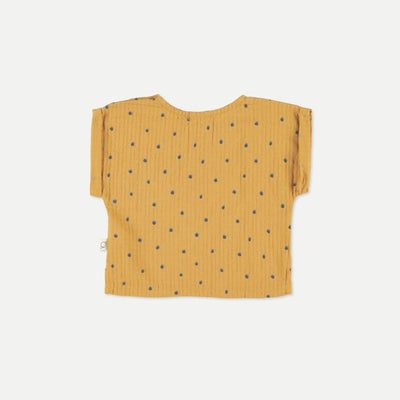 【my little cozmo】【30%OFF】Polka-dot muslin baby top Oil 半袖シャツ 12m,18m,24m（Sub Image-2） | Coucoubebe/ククベベ