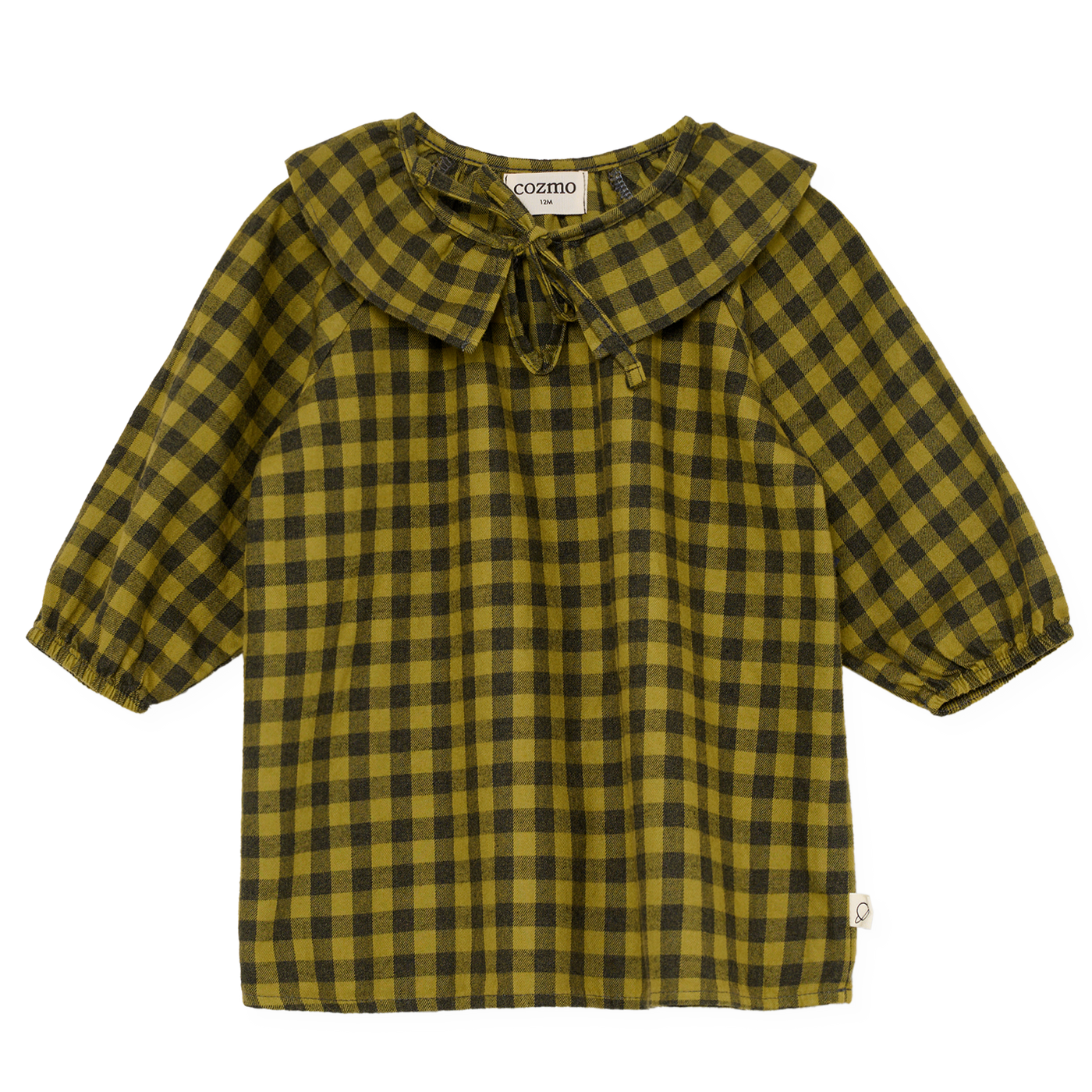 【COZMO】Gingham baby dress Green ワンピース 12m,18m,24m  | Coucoubebe/ククベベ