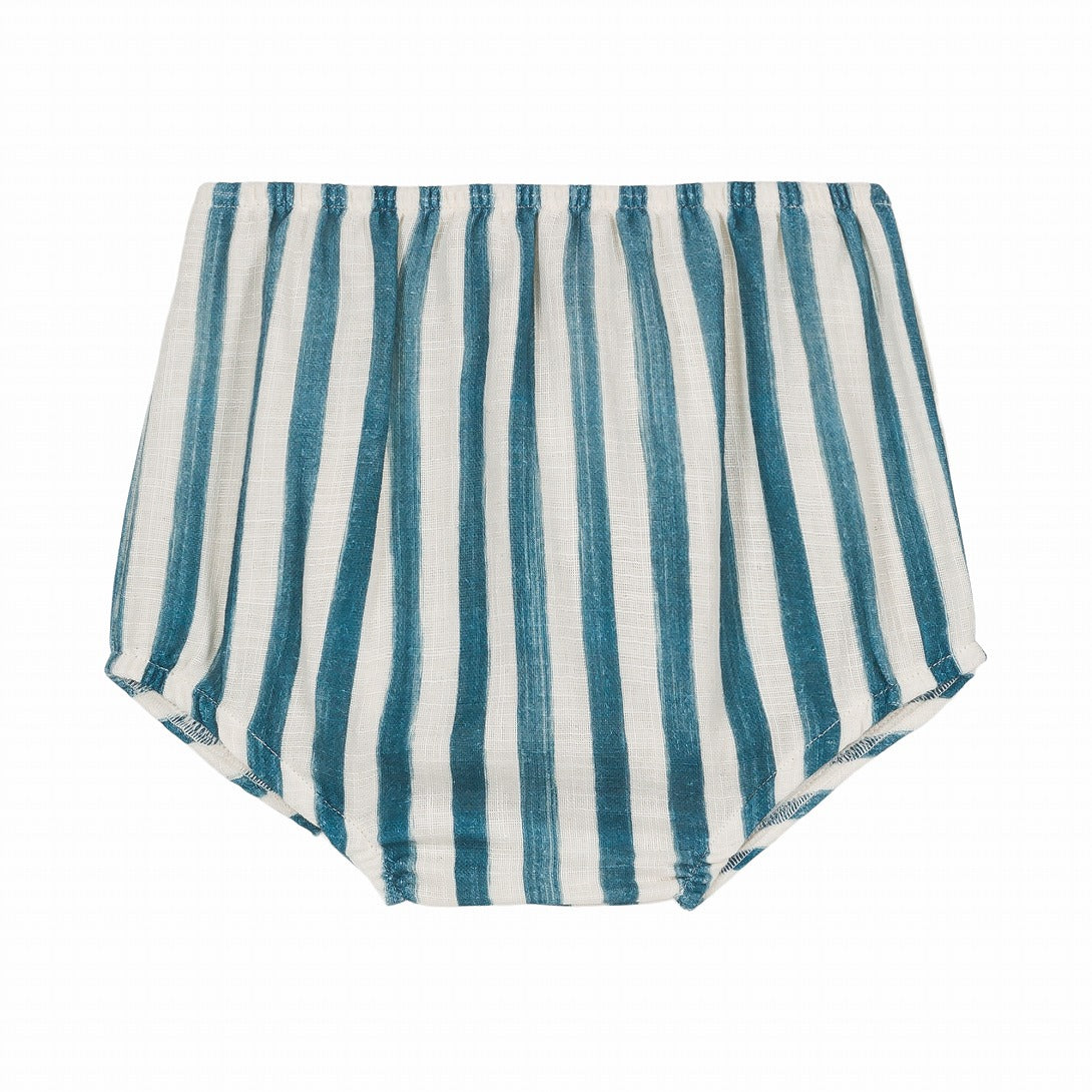 【STUDIO BOHEME】BLOOMERS AMI STRIPES GREEK BLUE ブルマ 6m,12m,18m,24m  | Coucoubebe/ククベベ