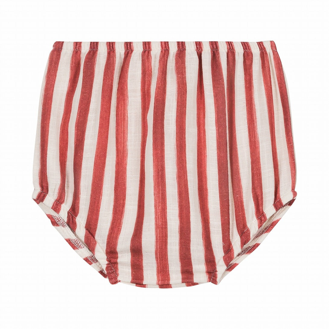 【STUDIO BOHEME】BLOOMERS AMI STRIPES BRICK-RED ブルマ 6m,12m,18m,24m  | Coucoubebe/ククベベ