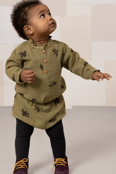【STUDIO BOHEME】【9月上旬発送】AMI BLOOMER GREEN ALOE/BLACKBERRIES ブルマ 6m,12m,18m（Sub Image-4） | Coucoubebe/ククベベ