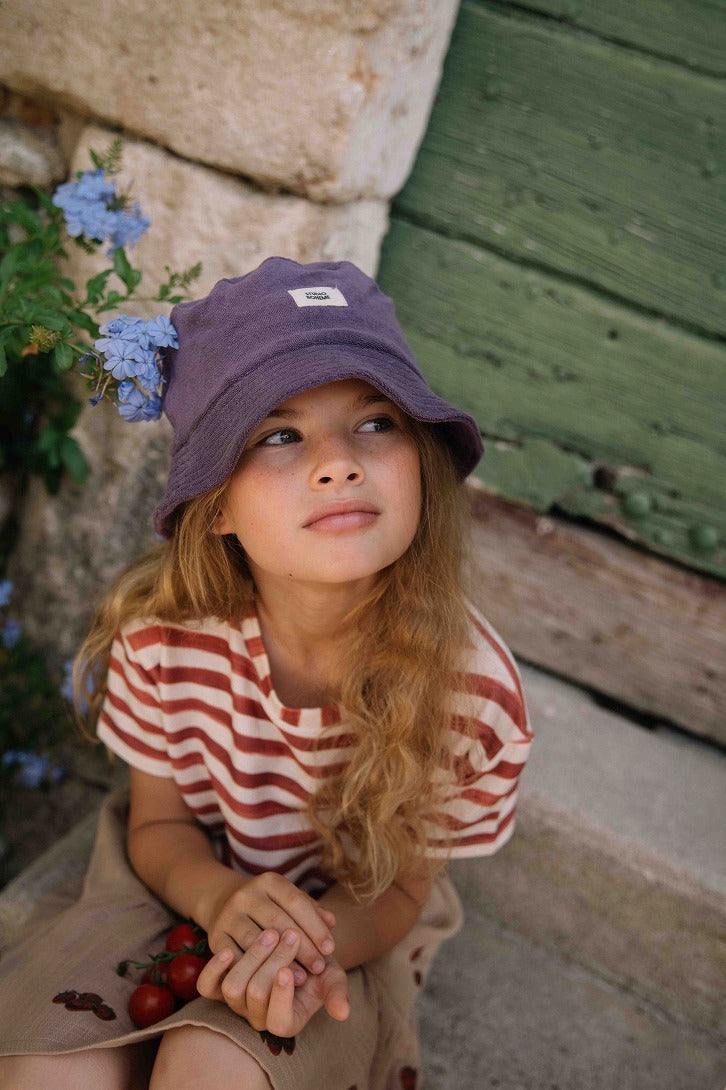 【STUDIO BOHEME】BUCKET HAT NIKO PURPLE 帽子 1/3Y,3/5Y  | Coucoubebe/ククベベ