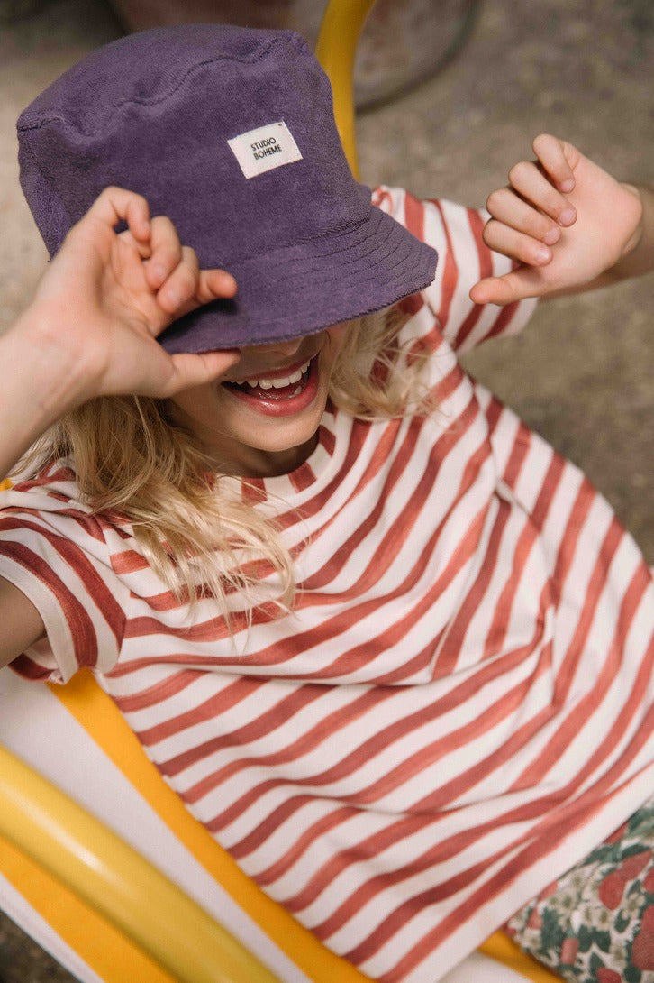 【STUDIO BOHEME】BUCKET HAT NIKO PURPLE 帽子 1/3Y,3/5Y  | Coucoubebe/ククベベ