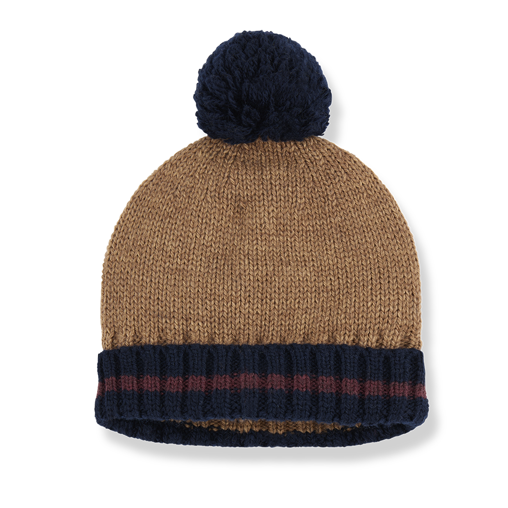 【1＋in the family】BRIAN college beanie castagna 帽子 T2,T3,T4  | Coucoubebe/ククベベ