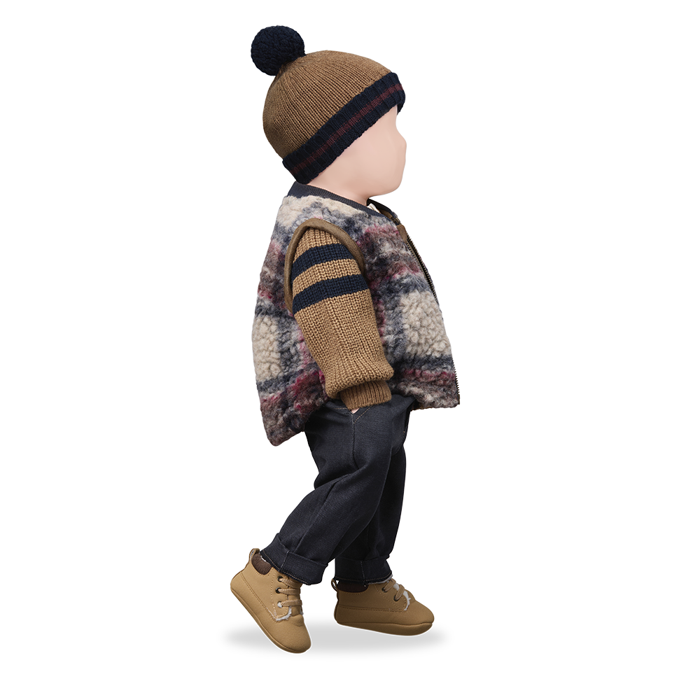 【1＋in the family】BRIAN college beanie castagna 帽子 T2,T3,T4  | Coucoubebe/ククベベ