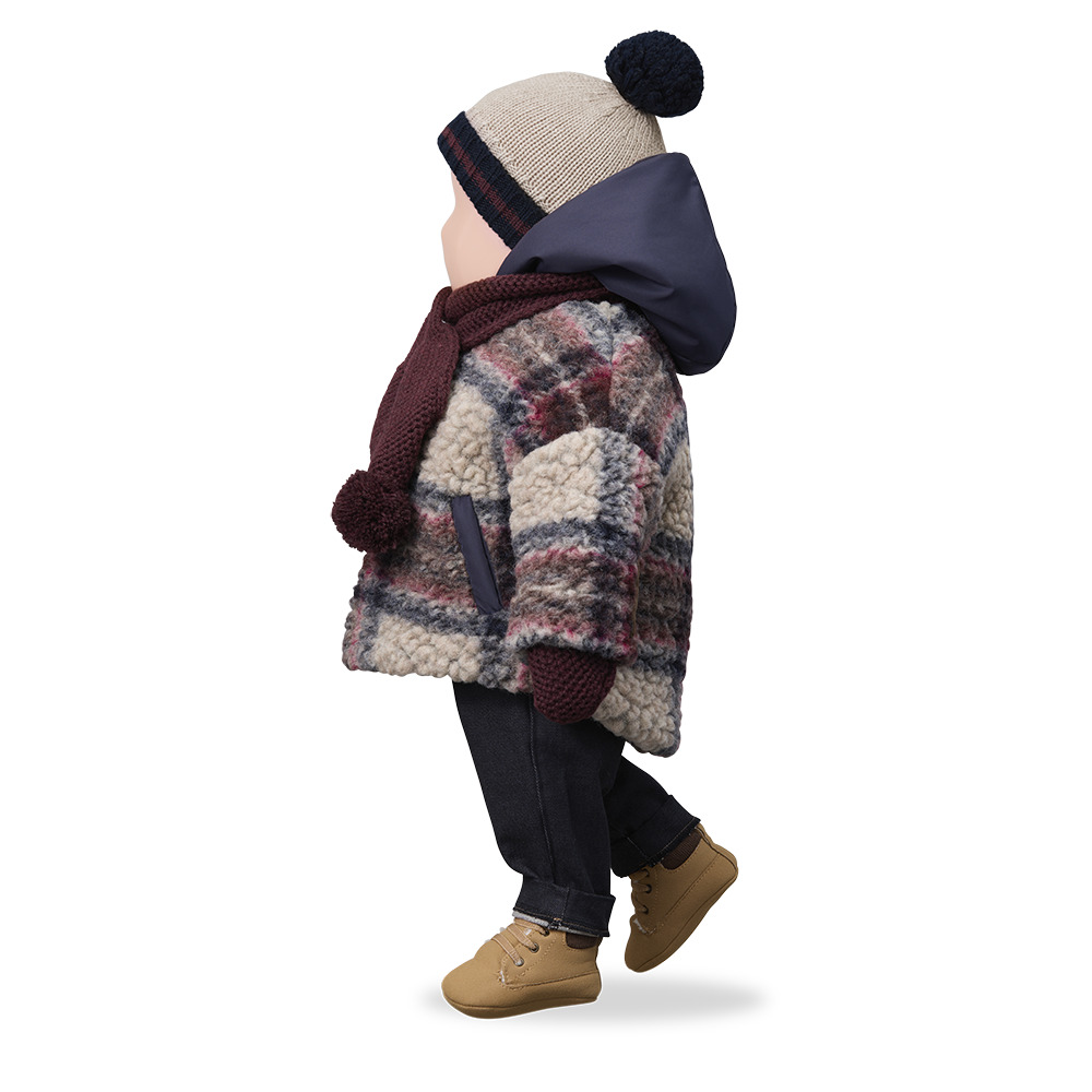 【1＋in the family】BRIAN college beanie tortora 帽子 T2,T3,T4  | Coucoubebe/ククベベ