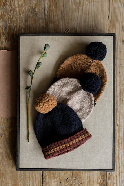 【1＋in the family】BRIAN college beanie tortora 帽子 T2,T3,T4（Sub Image-5） | Coucoubebe/ククベベ