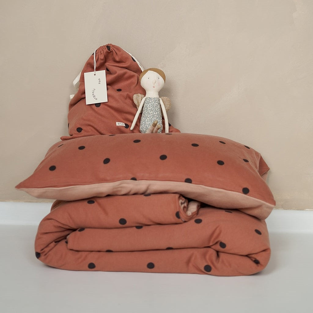 【organic zoo】Earth Dots Double Sided Duvet Cover and Pillowcase Set ベットカバーセット  | Coucoubebe/ククベベ