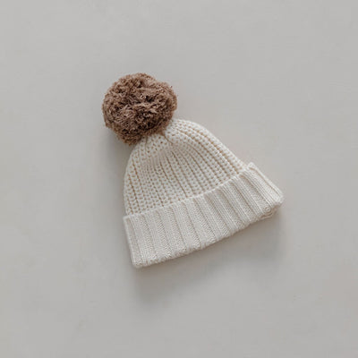 【BELLE&SUN】【30%OFF】Beanie Natural/Cedar ニット帽 3-12m,1-2y,3-4y（Sub Image-2） | Coucoubebe/ククベベ