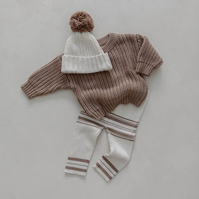 【BELLE&SUN】【30%OFF】Beanie Natural/Cedar ニット帽 3-12m,1-2y,3-4y（Sub Image-3） | Coucoubebe/ククベベ