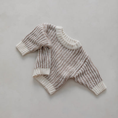【BELLE&SUN】【30%OFF】Knit Sweater Pebble セーター 12-18m,18-24m,2-3y（Sub Image-3） | Coucoubebe/ククベベ