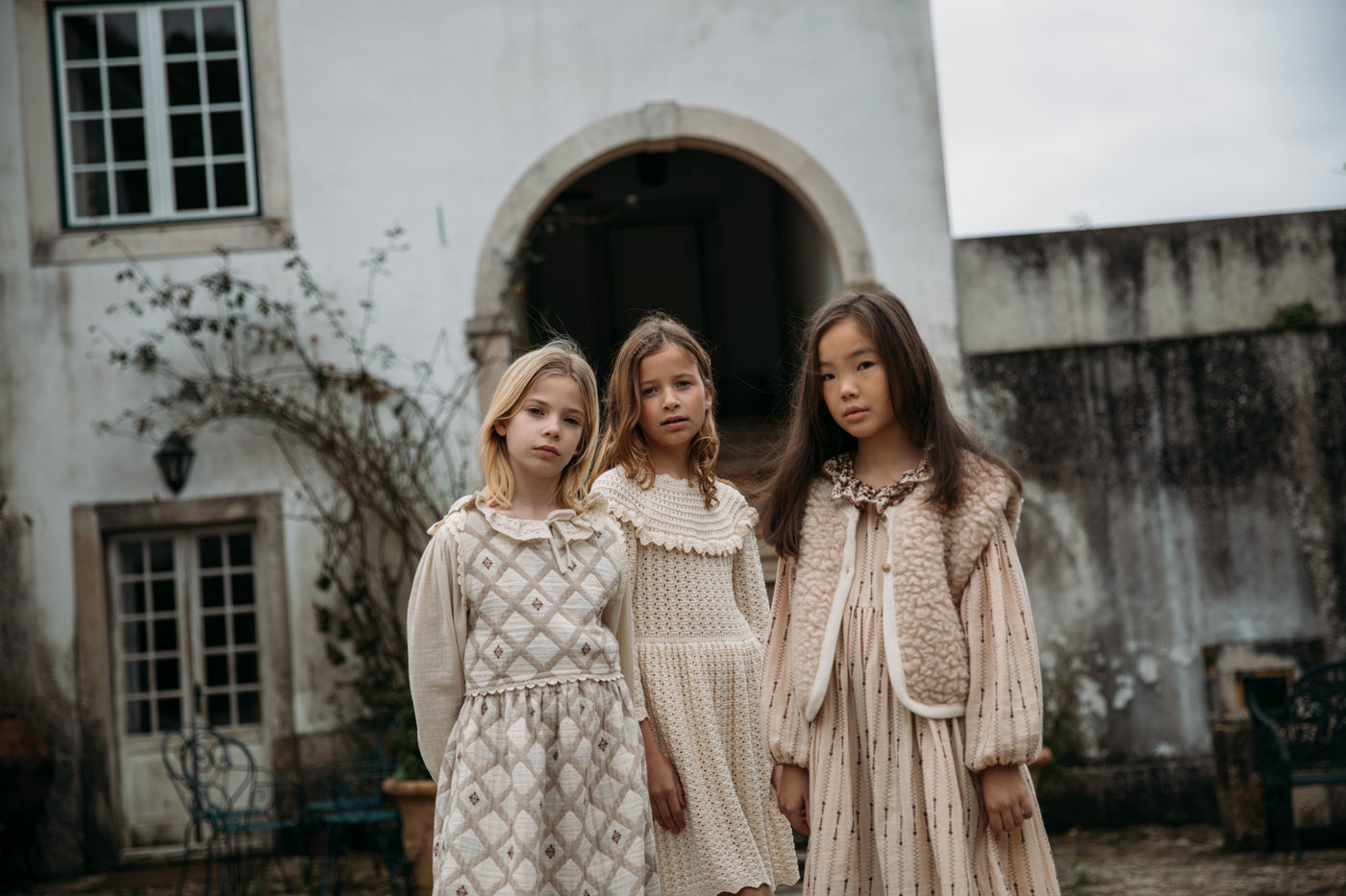 【Bebe Organic】Amelia Dress Antique Rose ワンピース 2Y,4Y  | Coucoubebe/ククベベ