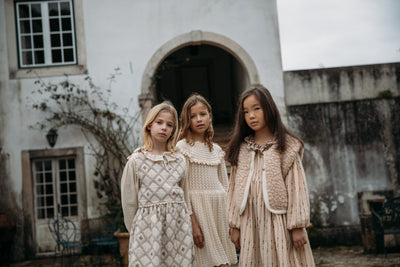 【Bebe Organic】Amelia Dress Antique Rose ワンピース 2Y,4Y（Sub Image-9） | Coucoubebe/ククベベ