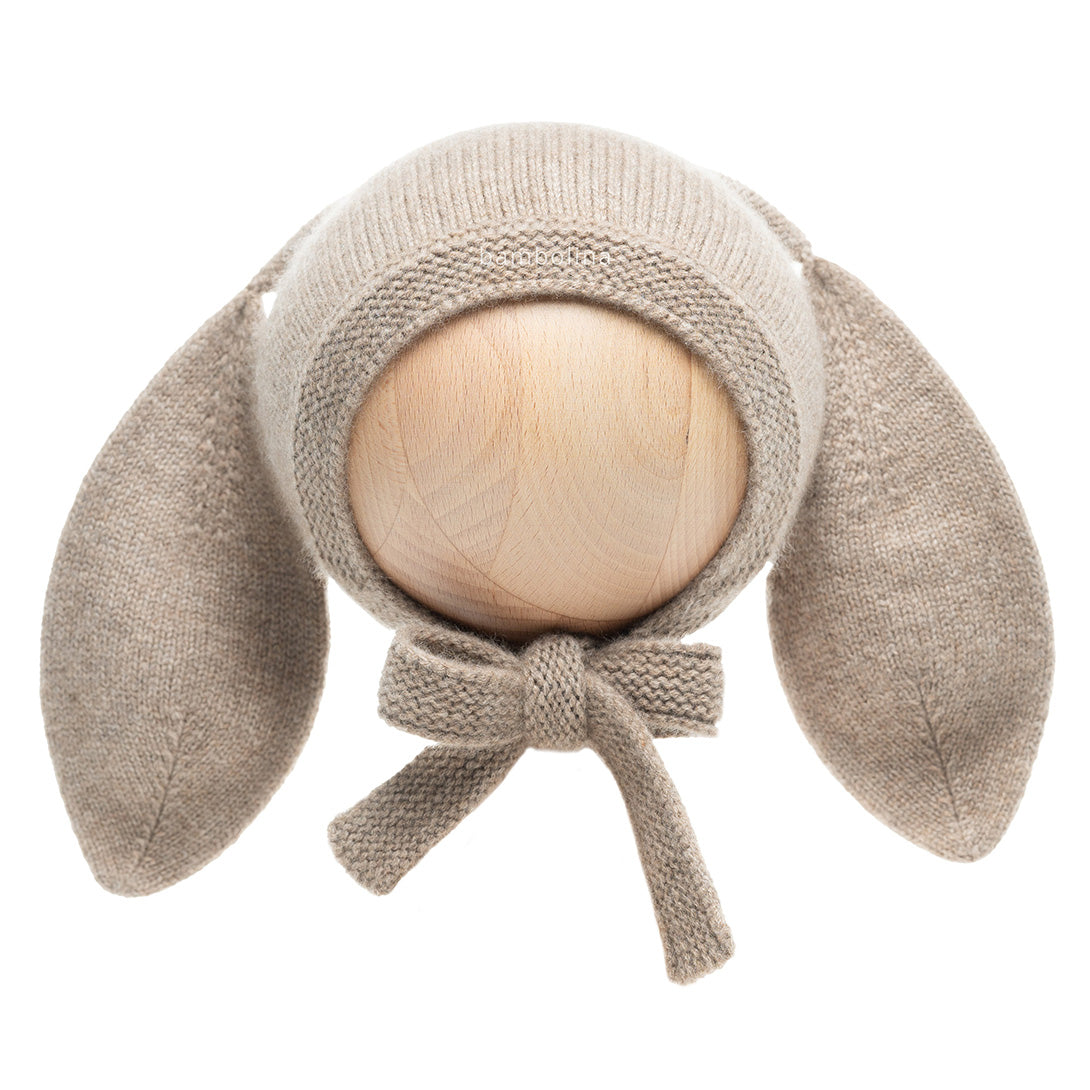 【Bambolina】Bunny Eeyore cashmere hat chestnut バニーイーヨーカシミアハット 6-12m,2-3y  | Coucoubebe/ククベベ