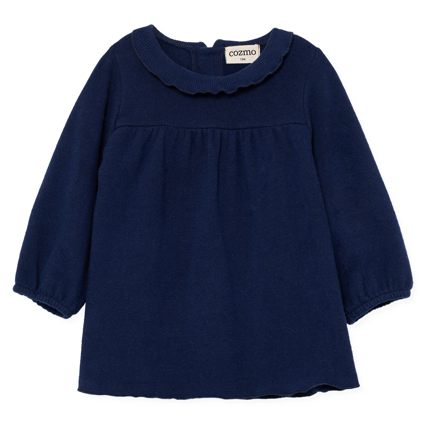 【COZMO】Soft knit baby dress Navy ワンピース 18m,24m,36m  | Coucoubebe/ククベベ