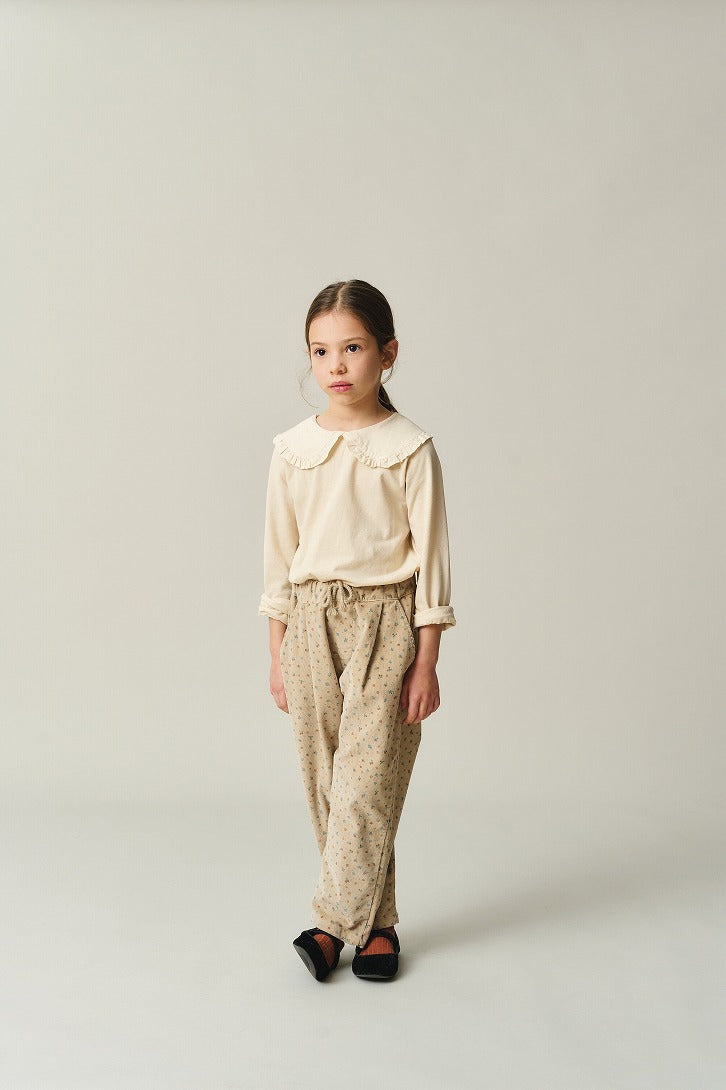 【my little cozmo】【40%OFF】Basic collar t-shirt Pink 長袖Tシャツ 2Y,3Y,4Y,6Y  | Coucoubebe/ククベベ