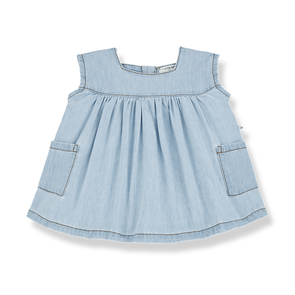 【1＋in the family】CARLOTTA denim ワンピース 12m,18m,24m,36m  | Coucoubebe/ククベベ