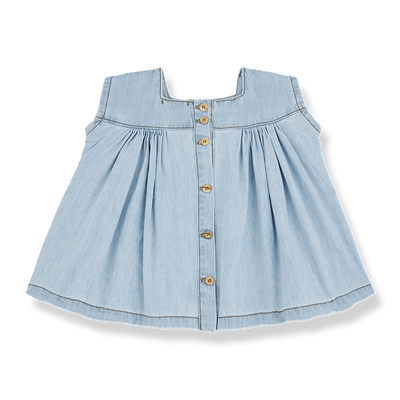 【1＋in the family】CARLOTTA denim ワンピース 12m,18m,24m,36m（Sub Image-2） | Coucoubebe/ククベベ