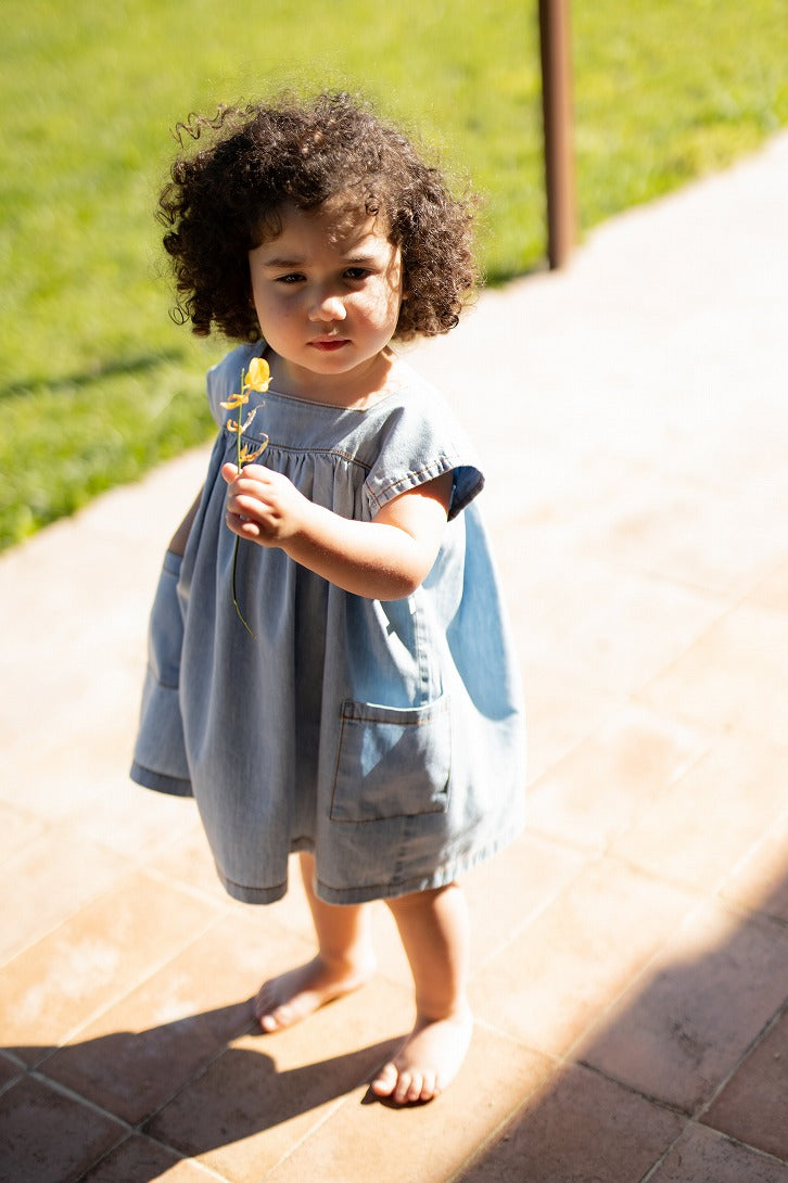 【1＋in the family】CARLOTTA denim ワンピース 12m,18m,24m,36m  | Coucoubebe/ククベベ