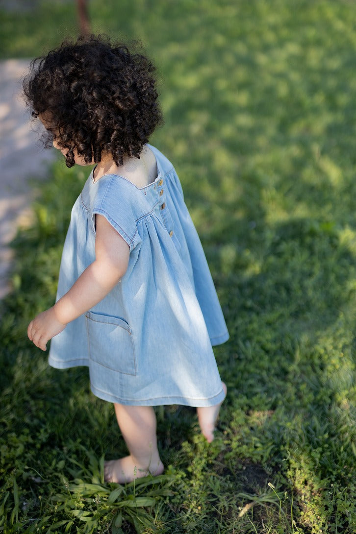 【1＋in the family】CARLOTTA denim ワンピース 12m,18m,24m,36m  | Coucoubebe/ククベベ