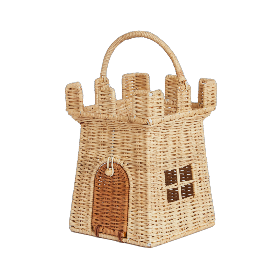 【Olli Ella】RATTAN CASTLE BAG - NATURAL キャッスルバッグ  | Coucoubebe/ククベベ