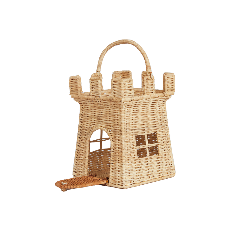 【Olli Ella】RATTAN CASTLE BAG - NATURAL キャッスルバッグ  | Coucoubebe/ククベベ