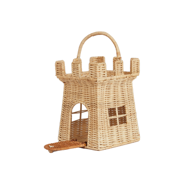 【Olli Ella】RATTAN CASTLE BAG - NATURAL キャッスルバッグ（Sub Image-4） | Coucoubebe/ククベベ