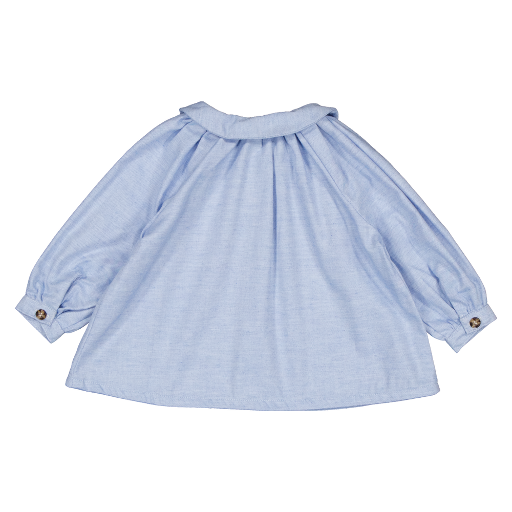 LOIR paris ブラウス 24m Maison marelleブルマ LOIR Paris ⁄ PAOLA Shirt Cream 24m ブラウス リボン柄コットンフリル