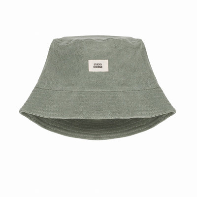 【STUDIO BOHEME】BUCKET HAT NIKO GREEN GREY 帽子 1/3Y,3/5Y（Sub Image-1） | Coucoubebe/ククベベ