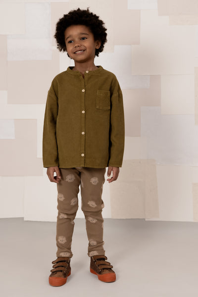 【STUDIO BOHEME】【9月上旬発送】ROM POM LEGGINGS MOCHA/DOGS レギンス 6m,12m,18m,24m,36m,4y（Sub Image-4） | Coucoubebe/ククベベ
