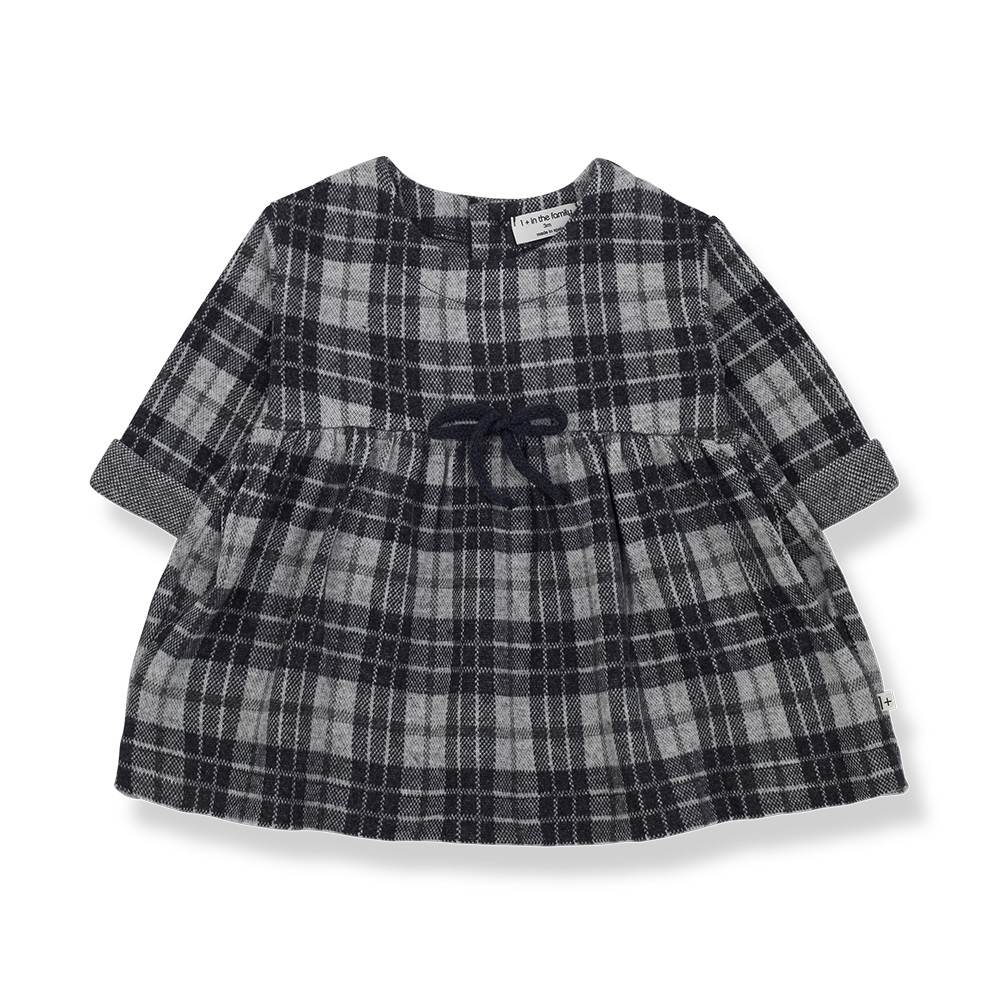 【1＋in the family】CLAUDIA anthracite ワンピース 12m,18m,24m,36m  | Coucoubebe/ククベベ