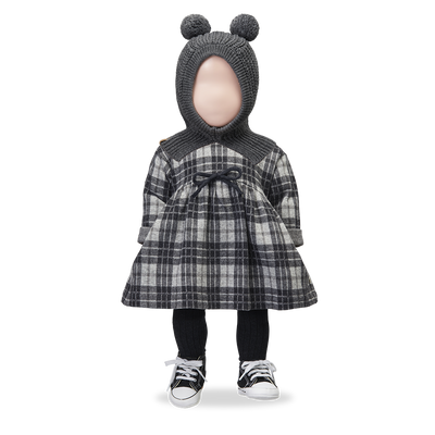 【1＋in the family】CLAUDIA anthracite ワンピース 12m,18m,24m,36m（Sub Image-3） | Coucoubebe/ククベベ