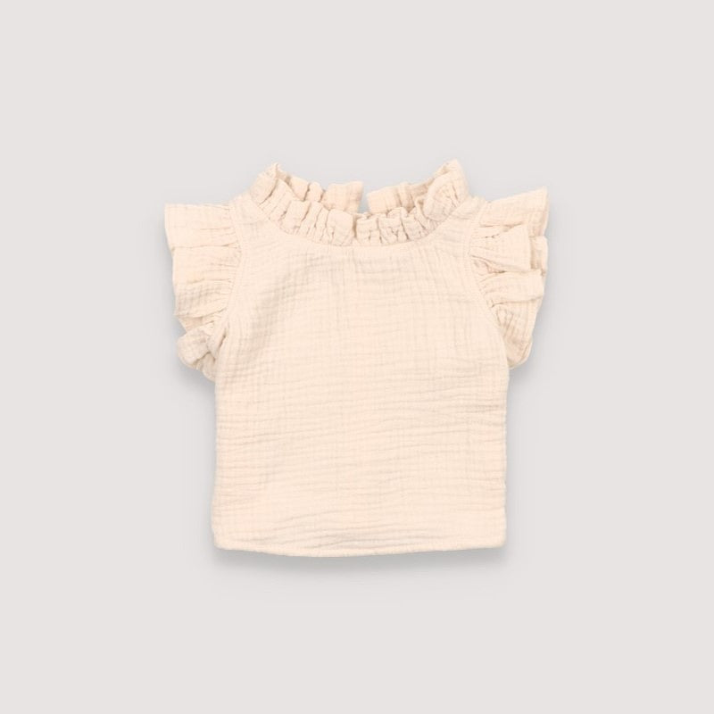 【the new society】【30%OFF】Coachella Baby Blouse Natural ブラウス 12m,18m,24m  | Coucoubebe/ククベベ