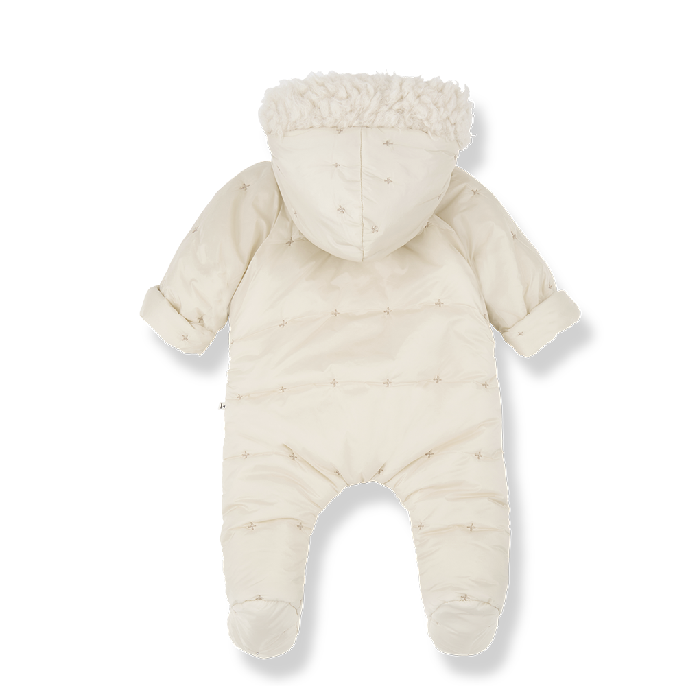 【1＋in the family】COHEN padded suit ecru ロンパース 9m,12m  | Coucoubebe/ククベベ