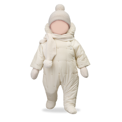 【1＋in the family】COHEN padded suit ecru ロンパース 9m,12m（Sub Image-3） | Coucoubebe/ククベベ