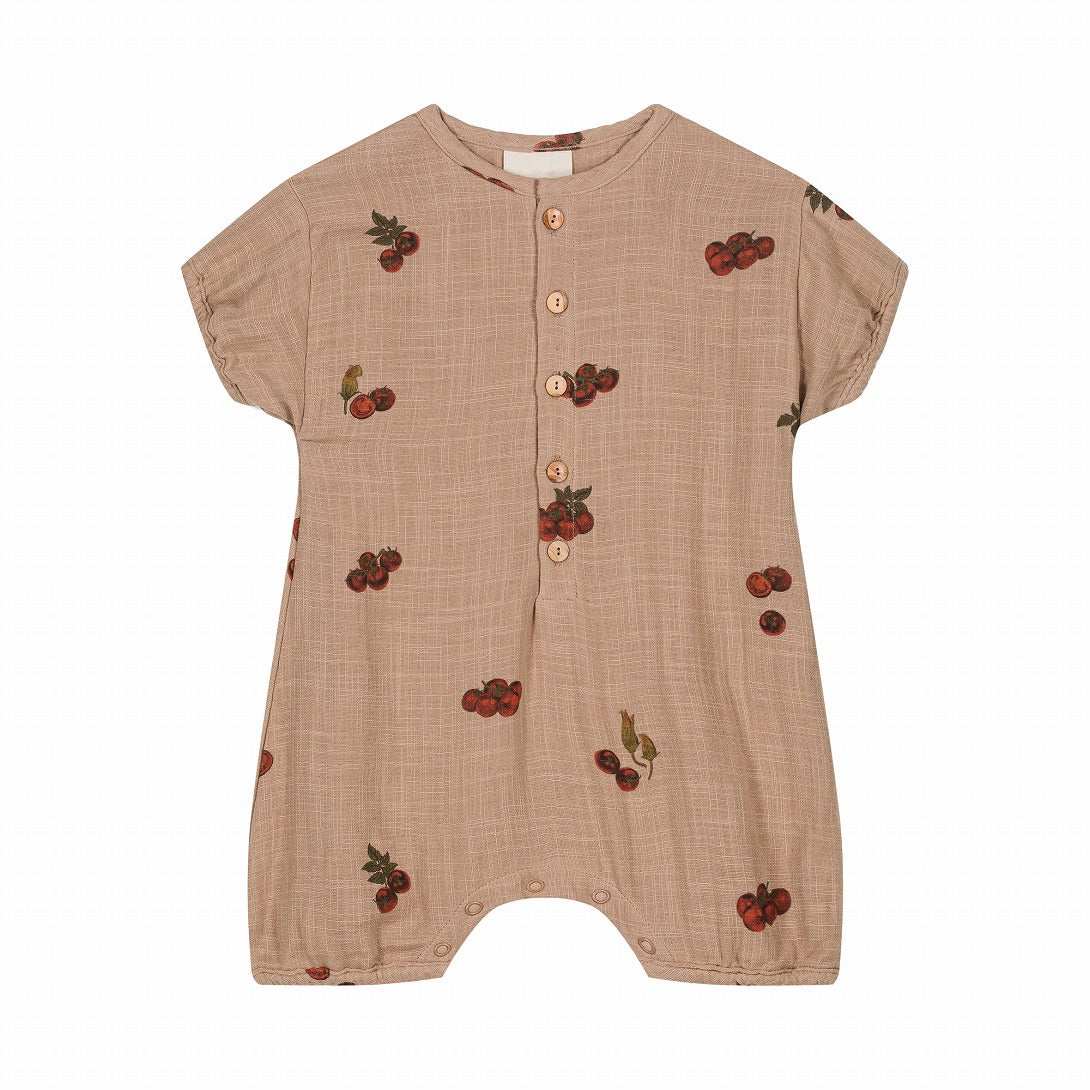 【STUDIO BOHEME】【予約】ROMPER BEBECITO NOUGAT TOMATO ロンパース 6m,12m,18m  | Coucoubebe/ククベベ