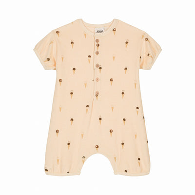 【STUDIO BOHEME】【予約】ROMPER BEBECITO VANILLA ICECREAM ロンパース 6m,12m,18m（Sub Image-1） | Coucoubebe/ククベベ