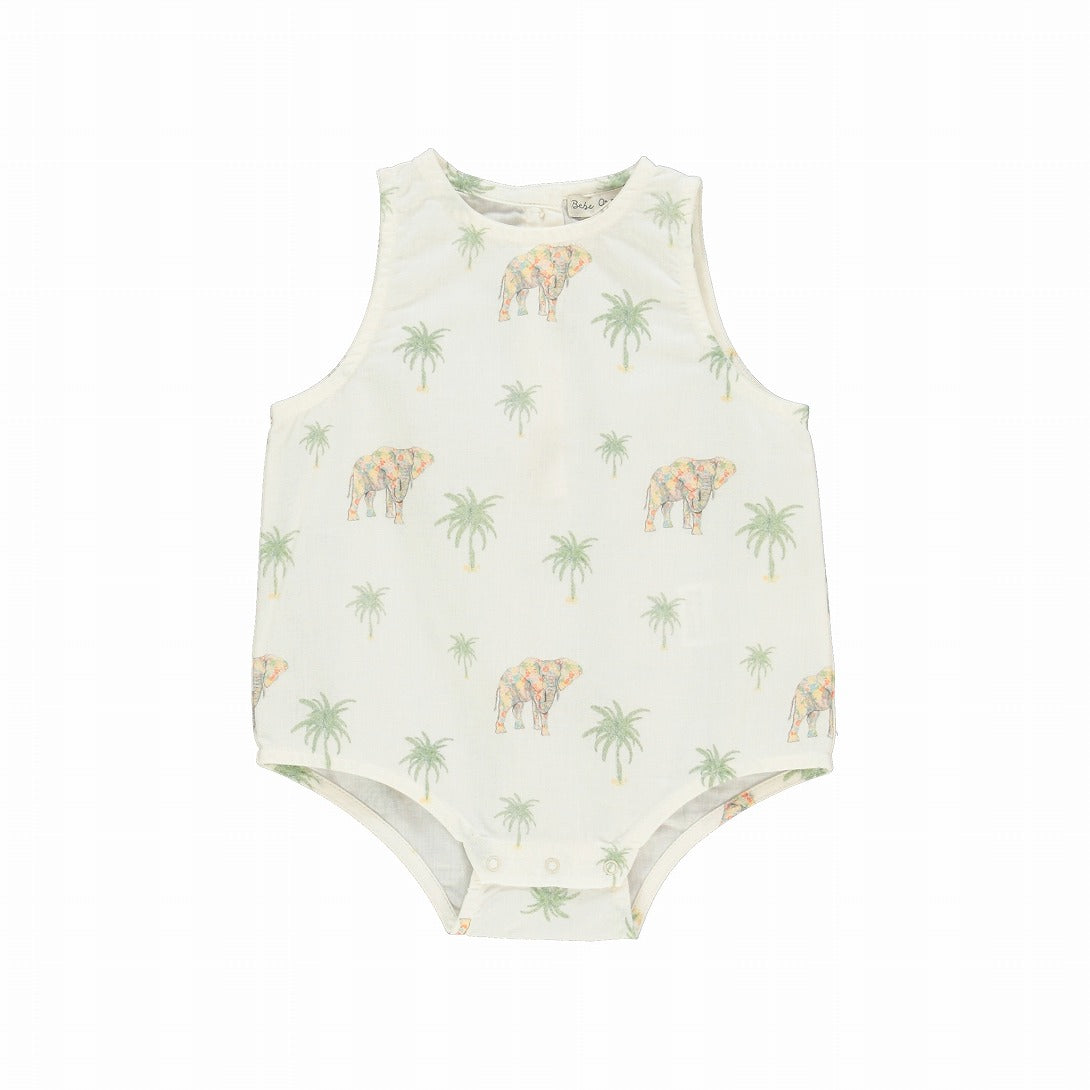 【Bebe Organic】Cairo Romper Tropical ロンパース 9m,12m,18m  | Coucoubebe/ククベベ