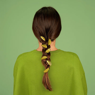 【Coucou Suzette】Chestnut Leaf Hair Clip 栗の葉ヘアクリップ（Sub Image-5） | Coucoubebe/ククベベ