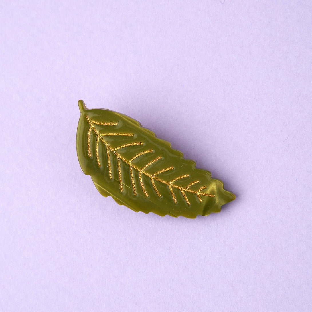 【Coucou Suzette】Chestnut Leaf Hair Clip 栗の葉ヘアクリップ  | Coucoubebe/ククベベ