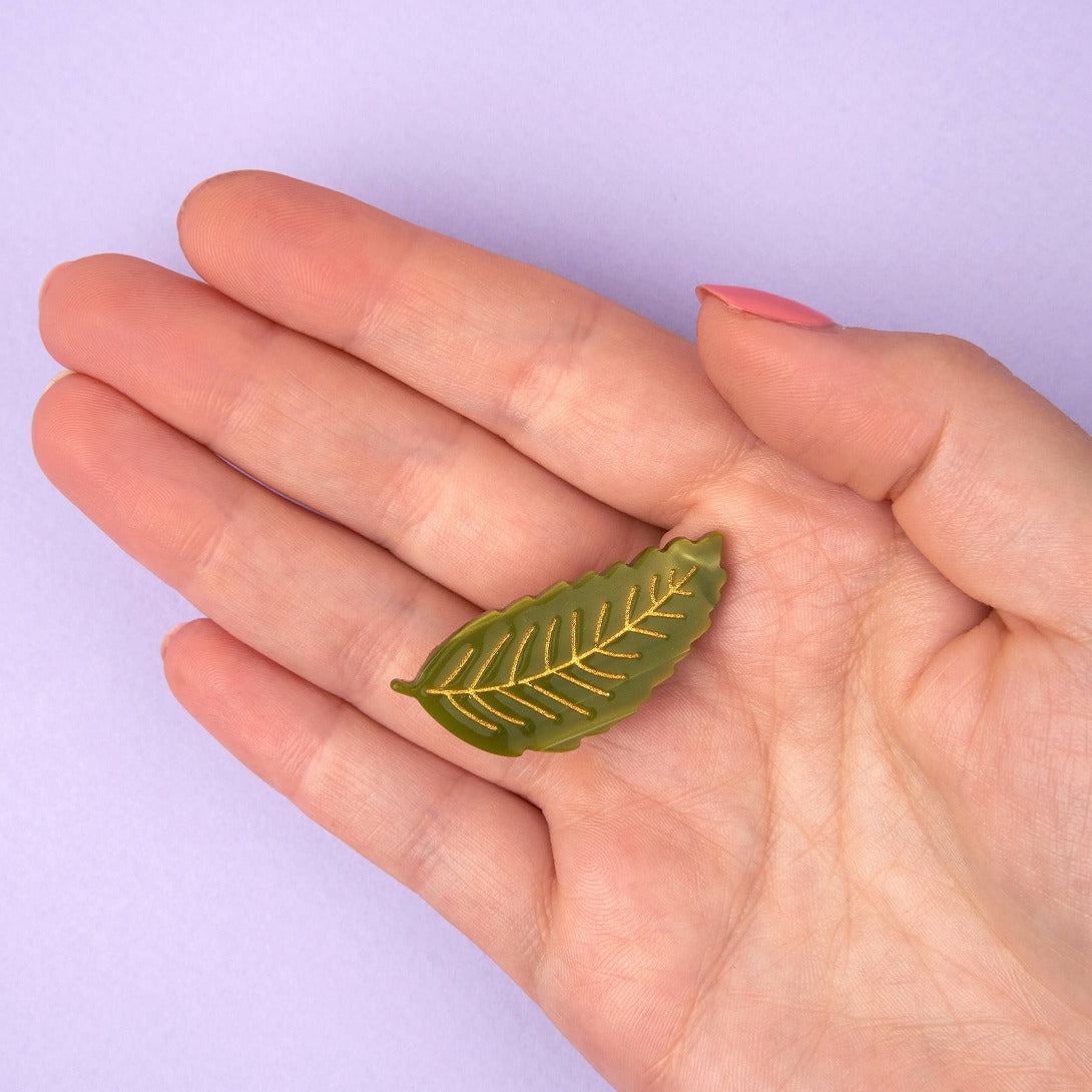 【Coucou Suzette】Chestnut Leaf Hair Clip 栗の葉ヘアクリップ  | Coucoubebe/ククベベ