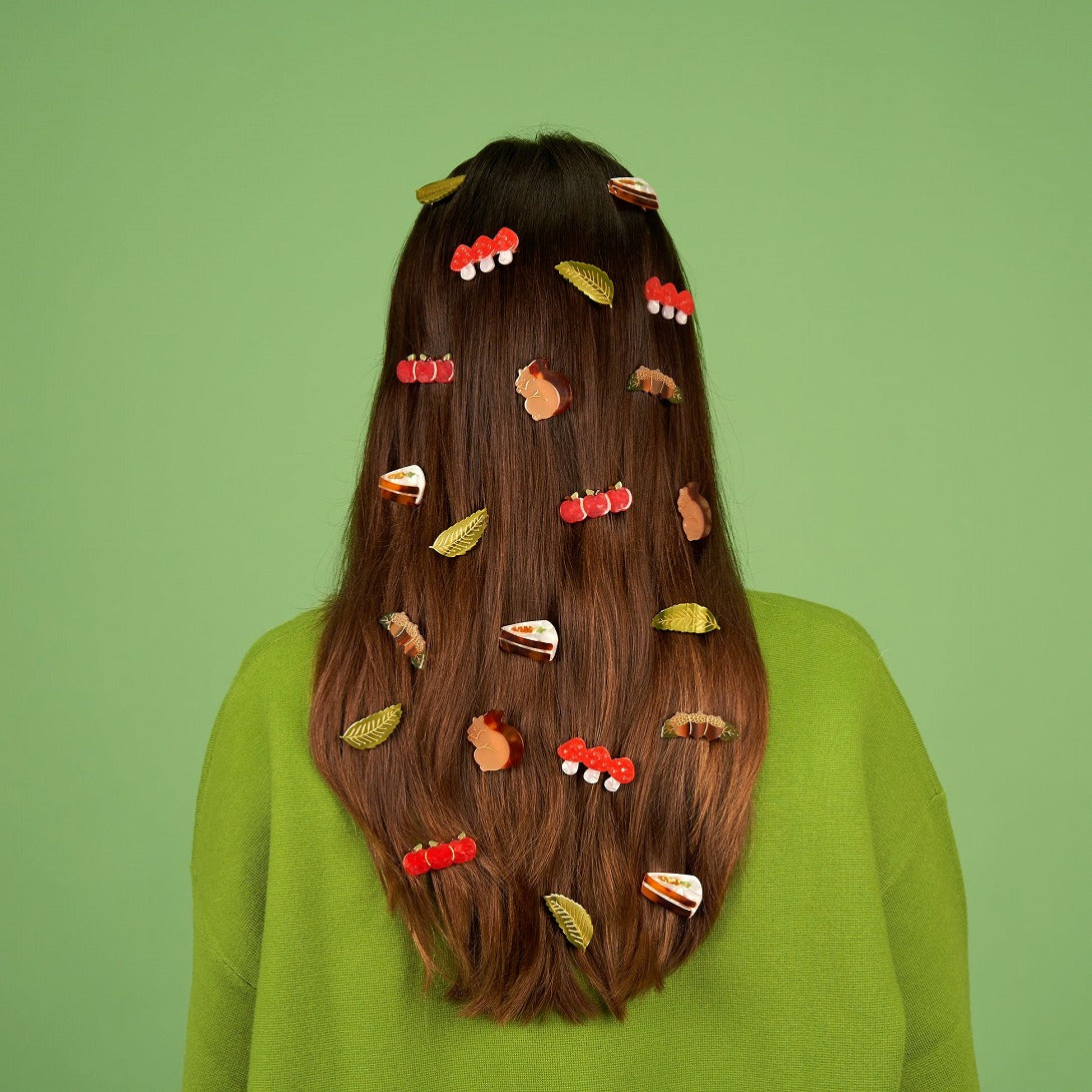 【Coucou Suzette】Chestnut Leaf Hair Clip 栗の葉ヘアクリップ  | Coucoubebe/ククベベ