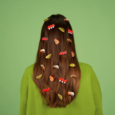 【Coucou Suzette】Chestnut Leaf Hair Clip 栗の葉ヘアクリップ（Sub Image-7） | Coucoubebe/ククベベ