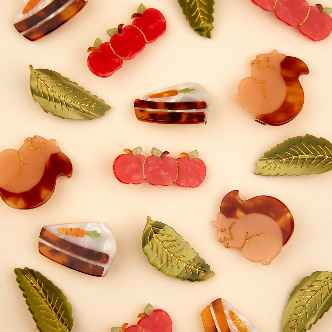 【Coucou Suzette】Chestnut Leaf Hair Clip 栗の葉ヘアクリップ  | Coucoubebe/ククベベ