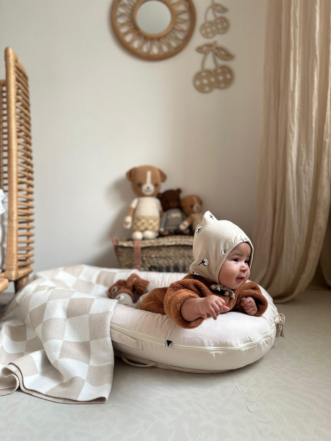 organic zoo】Cottonfield Pixie Bonnet ボンネット 0-3M,3-6M,6-12M