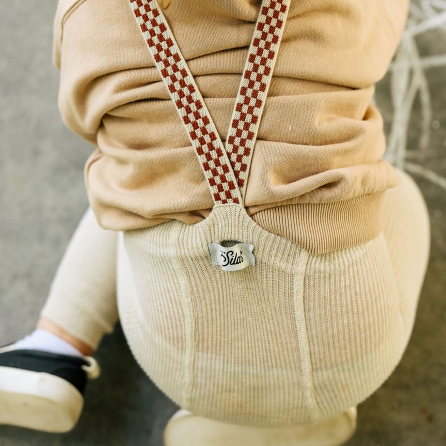 【SILLY Silas】Footless Collection Cream Blend Checked レギンス 6-12m,1-2y,2-3y  | Coucoubebe/ククベベ