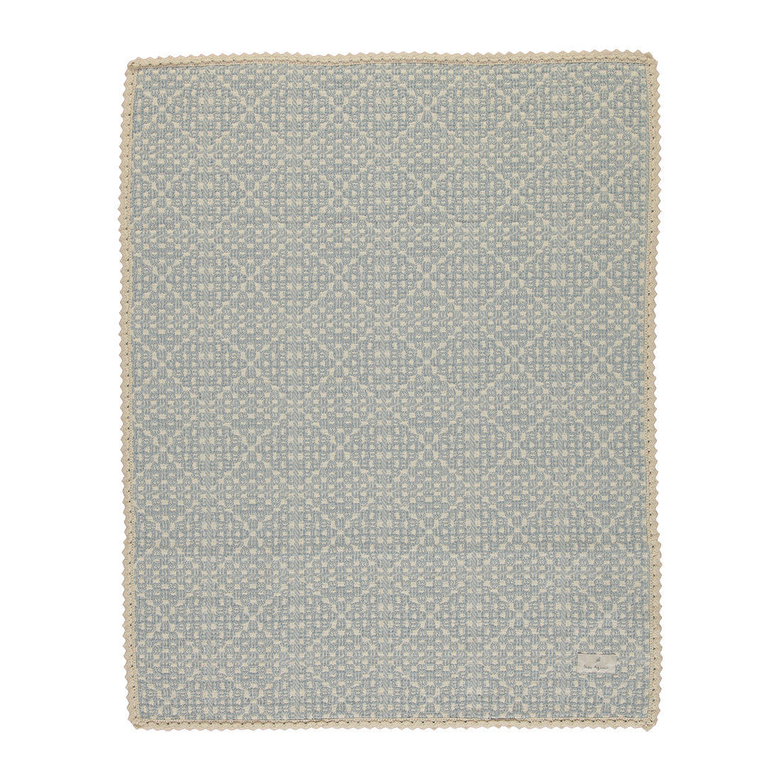 【Bebe Organic】Crochet Blanket Crochet Sky Blue ブランケット Baby Size  | Coucoubebe/ククベベ