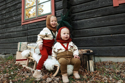 【SILLY Silas】Footless Collection Maple Leaf×Dark Forest Green レギンス 6-12m,1-2y,2-3y（Sub Image-16） | Coucoubebe/ククベベ