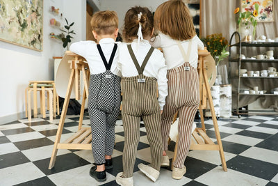 【SILLY Silas】【一部予約販売】Footless Collection Black×White Checked レギンス 6-12m,1-2y,2-3y,3-4y（Sub Image-13） | Coucoubebe/ククベベ